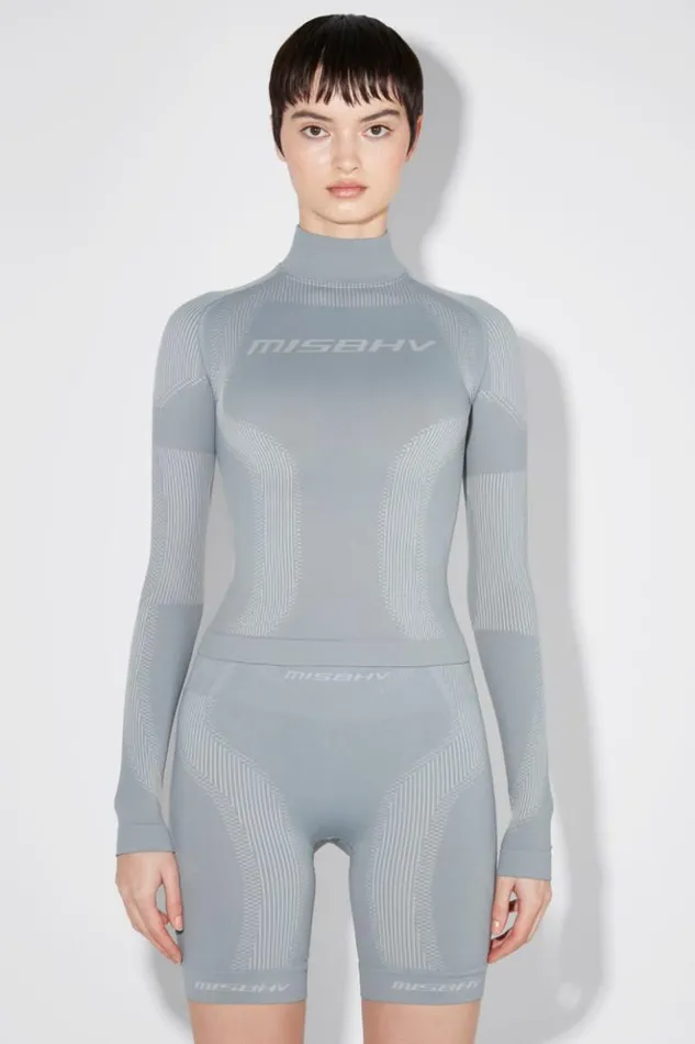 Women Tops MISBHV Sport Longsleeve Steel Blue