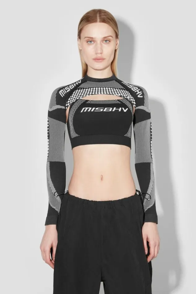 Women Tops MISBHV Sport Shrug Longsleeve Blackwhite