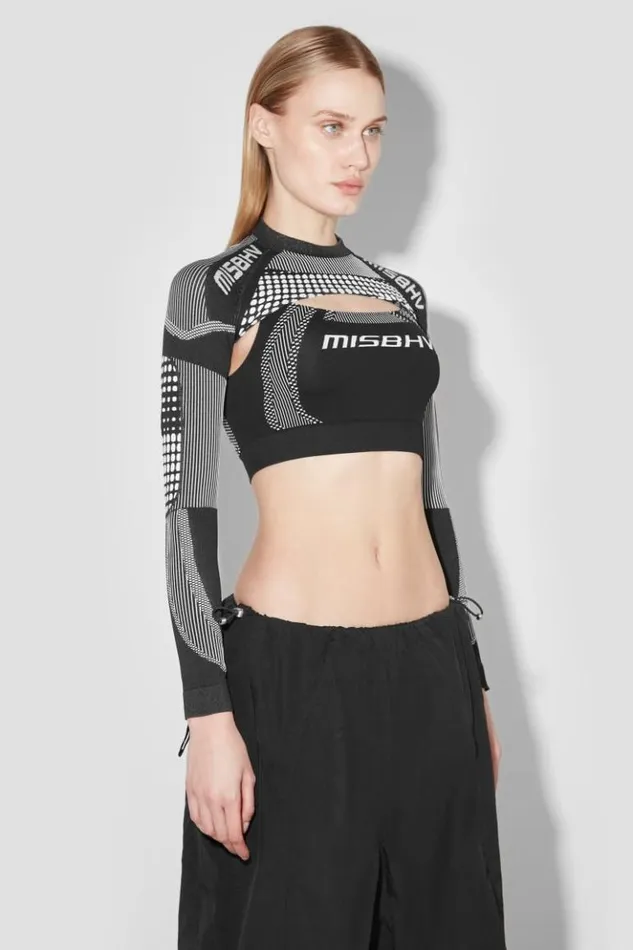 Women Tops MISBHV Sport Shrug Longsleeve Blackwhite