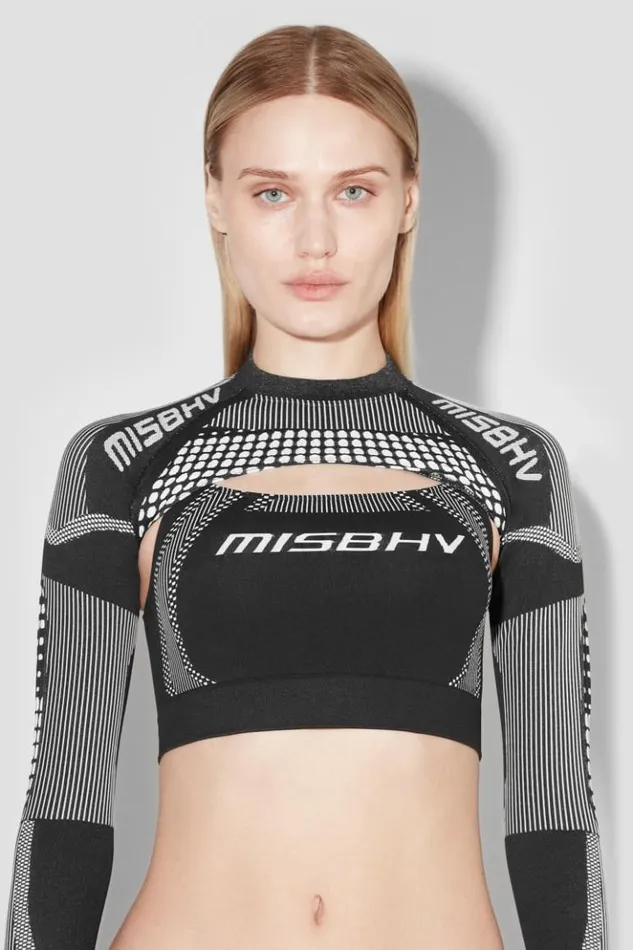 Women Tops MISBHV Sport Shrug Longsleeve Blackwhite