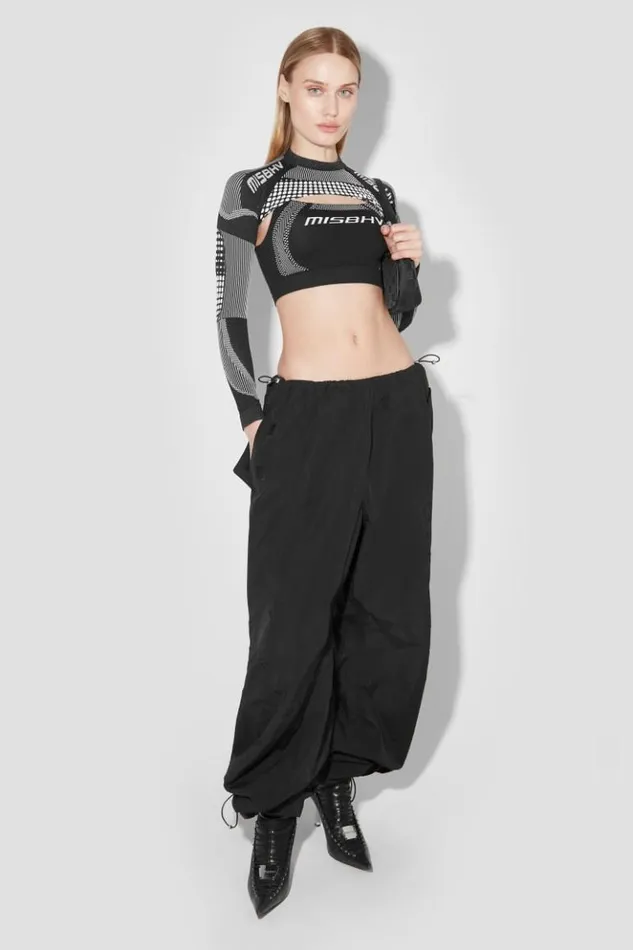 Women Tops MISBHV Sport Shrug Longsleeve Blackwhite