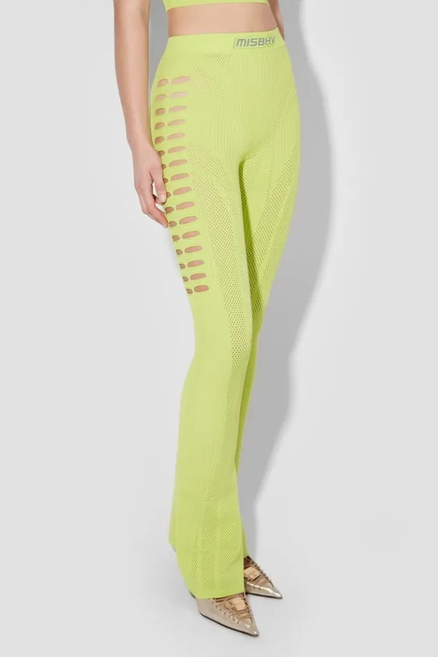 Women Trousers MISBHV Future Sport Mesh Trousers Lime