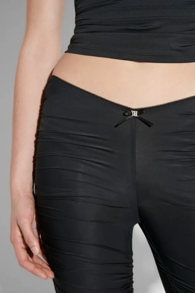 Women Trousers MISBHV Godet Ruched Trousers Black