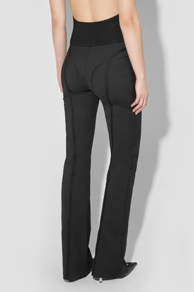 Women Trousers MISBHV Lara Laced Trousers Black