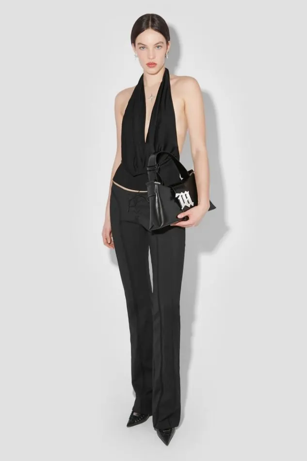 Women Trousers MISBHV Lara Laced Trousers Black
