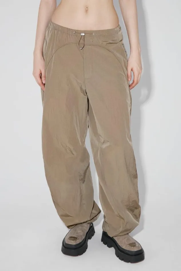 Women Trousers MISBHV Parachute Trousers Khaki