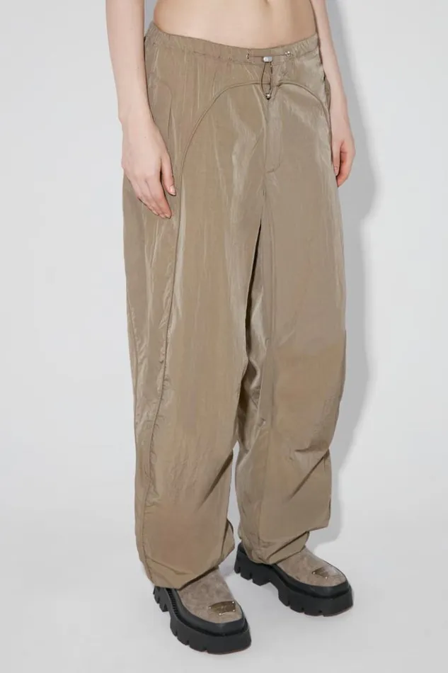 Women Trousers MISBHV Parachute Trousers Khaki