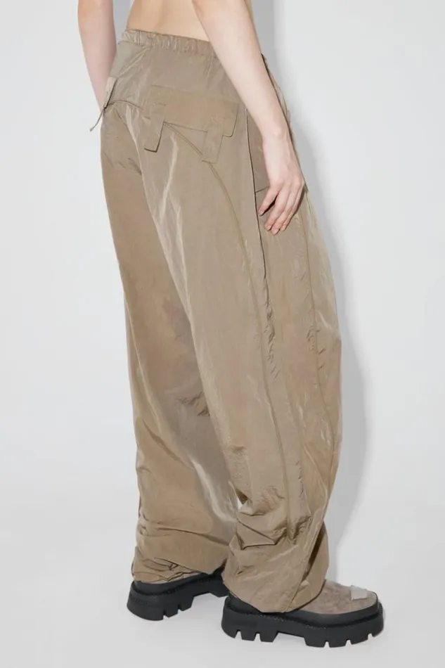 Women Trousers MISBHV Parachute Trousers Khaki