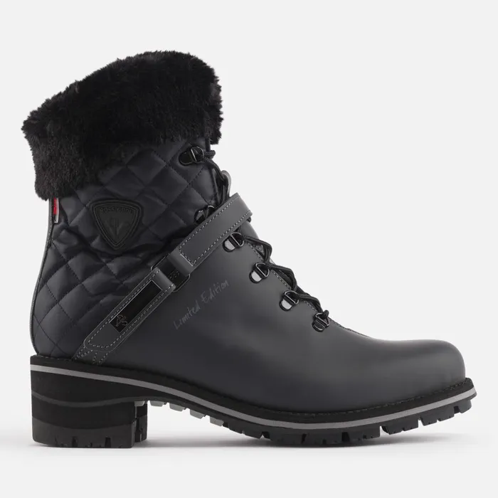 Women Women039s 1907 Megeve Black Rubber Boots Black200 Rossignol Boots