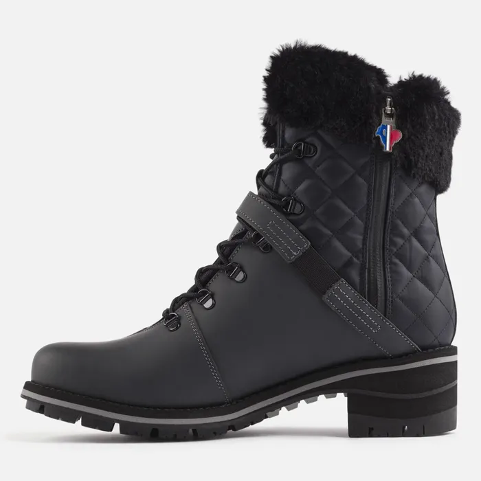 Women Women039s 1907 Megeve Black Rubber Boots Black200 Rossignol Boots