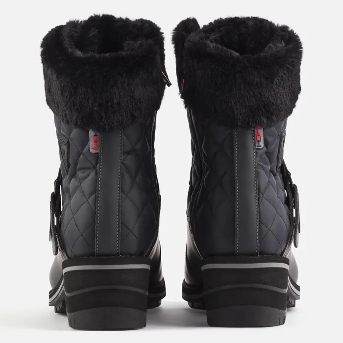 Women Women039s 1907 Megeve Black Rubber Boots Black200 Rossignol Boots
