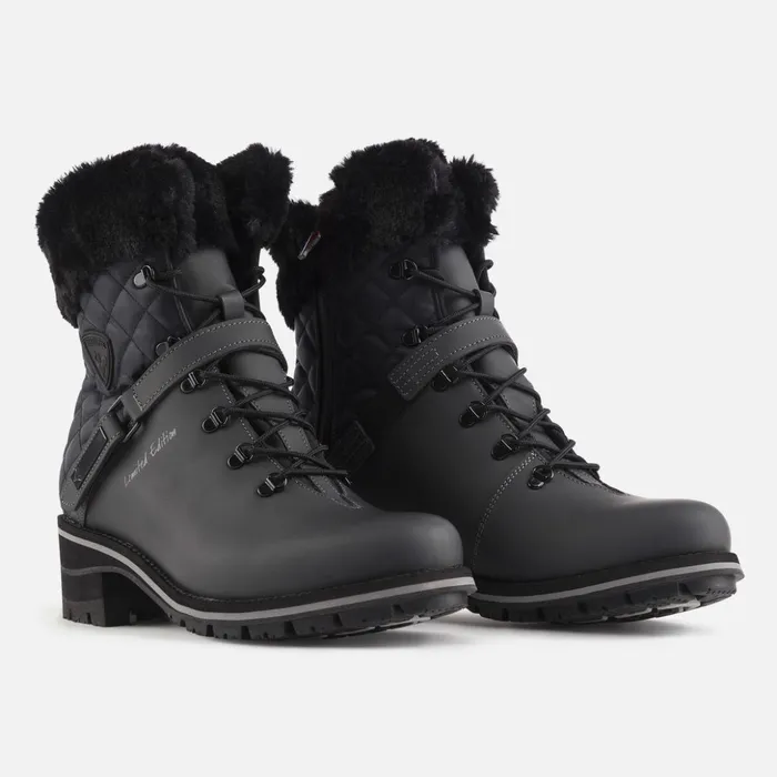 Women Women039s 1907 Megeve Black Rubber Boots Black200 Rossignol Boots