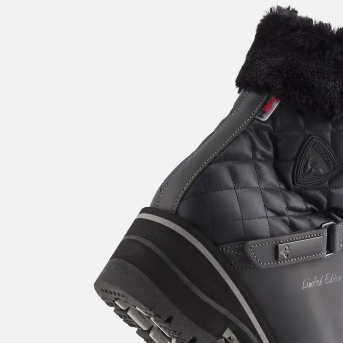 Women Women039s 1907 Megeve Black Rubber Boots Black200 Rossignol Boots