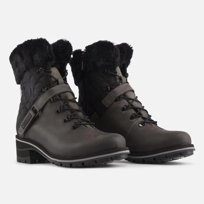 Women Women039s 1907 Megeve Grey Wax Boots Midgrey Rossignol Boots