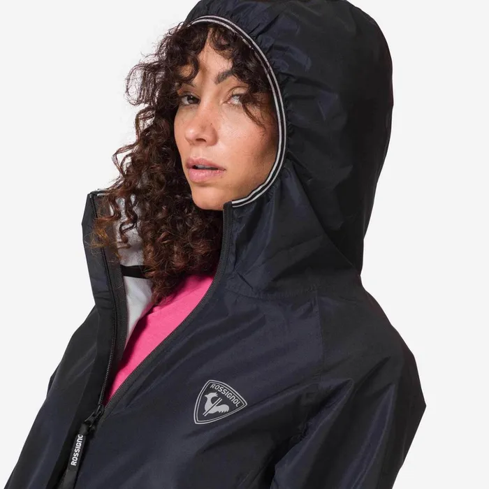 Women Women039s Active Rain Jacket Black200 Rossignol Softshell and Lightweight Jackets
