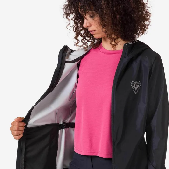 Women Women039s Active Rain Jacket Black200 Rossignol Softshell and Lightweight Jackets