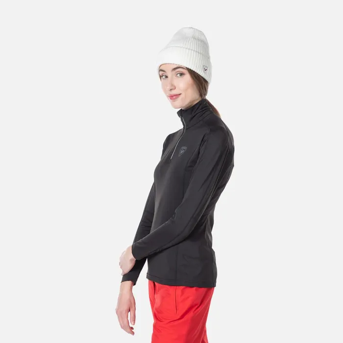 Women Women039s Classique HalfZip Baselayer Top Black200 Rossignol Baselayers