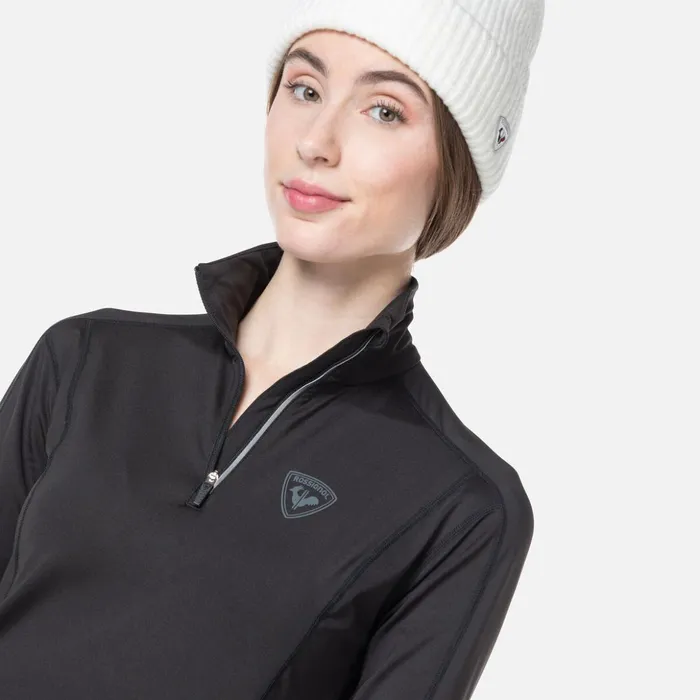Women Women039s Classique HalfZip Baselayer Top Black200 Rossignol Baselayers