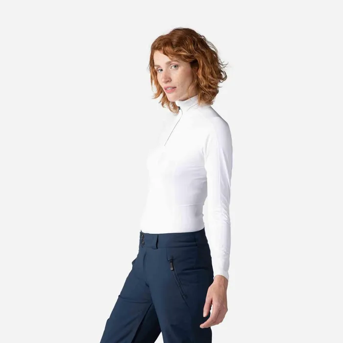 Women Women039s Classique HalfZip Baselayer Top White100 Rossignol Baselayers