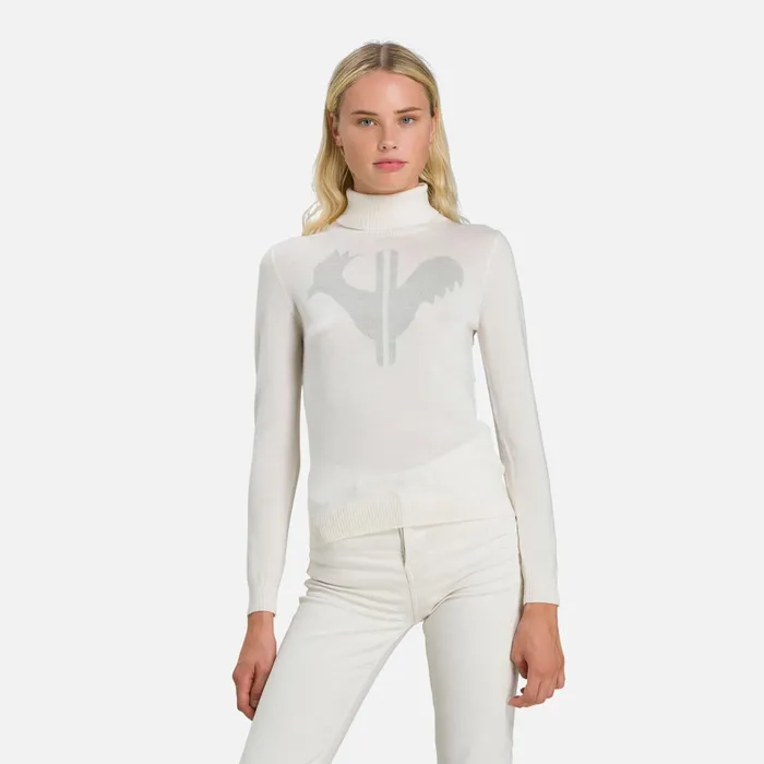 Women Women039s Classique Roll Neck Sweater White100 Rossignol Sweatshirts and Pullovers Women Women039s Classique Roll Neck Sweater White100 Rossignol Sweatshirts and Pullovers