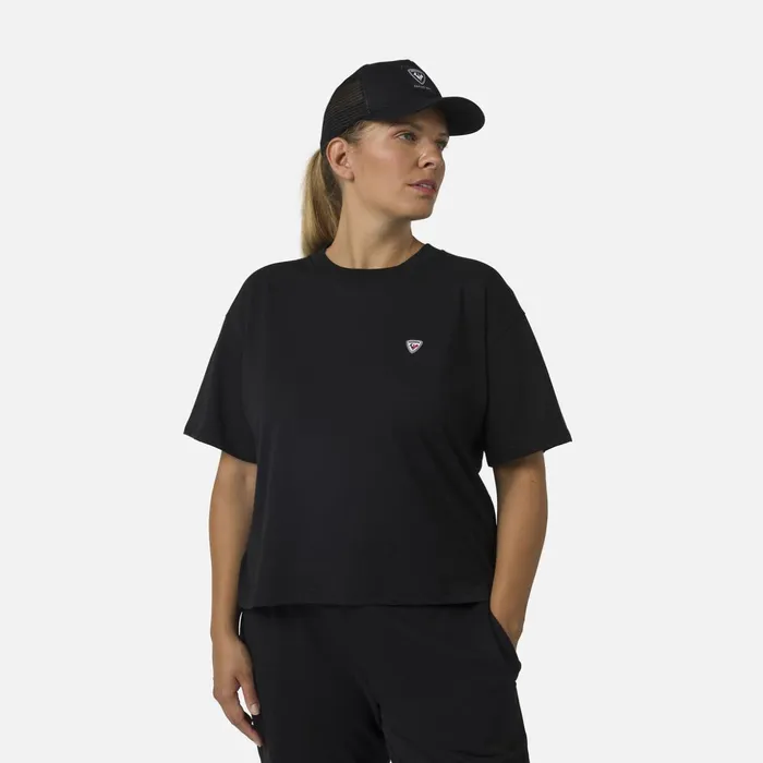 Women Women039s Crop Tee Black200 Rossignol Polos and Tees