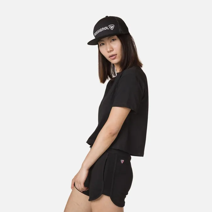 Women Women039s Crop Tee Black200 Rossignol Polos and Tees