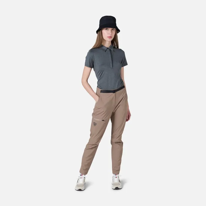 Women Women039s EFiber Active Polo Onyxgrey Rossignol Polos and Tees