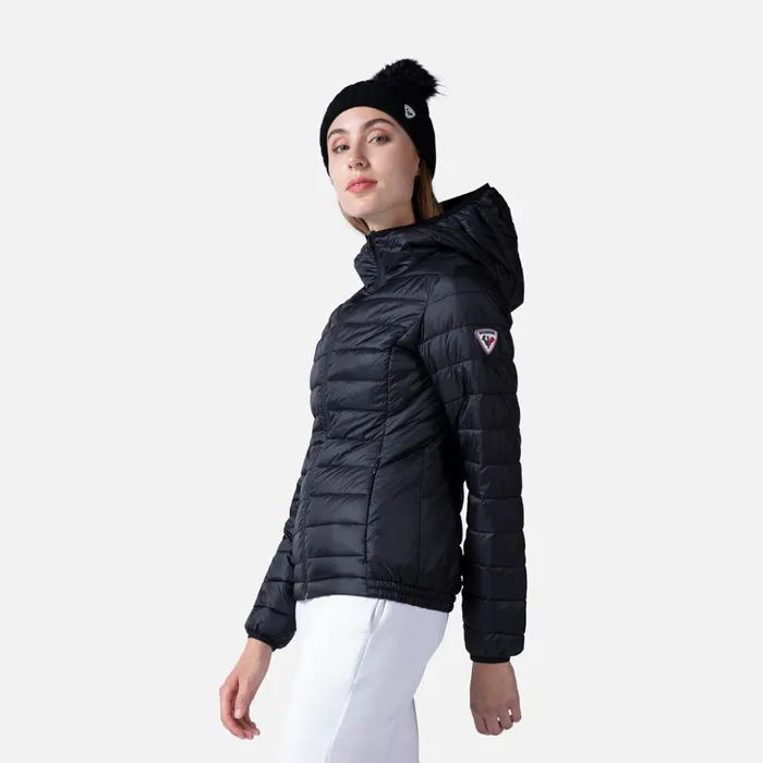 Women Women039s Hooded Insulated Jacket 180GR Black200 Rossignol Softshell and Lightweight Jackets