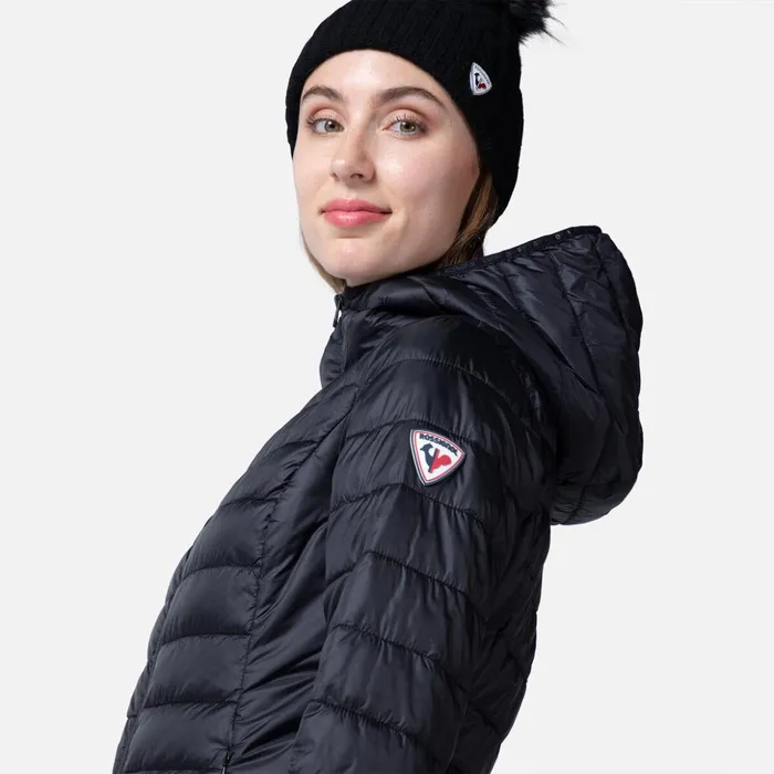 Women Women039s Hooded Insulated Jacket 180GR Black200 Rossignol Softshell and Lightweight Jackets