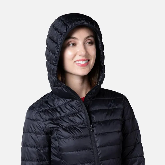 Women Women039s Hooded Insulated Jacket 180GR Black200 Rossignol Softshell and Lightweight Jackets