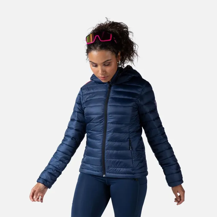 Women Women039s Hooded Insulated Jacket 180GR Darknavy715 Rossignol Softshell and Lightweight Jackets