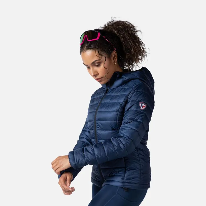 Women Women039s Hooded Insulated Jacket 180GR Darknavy715 Rossignol Softshell and Lightweight Jackets