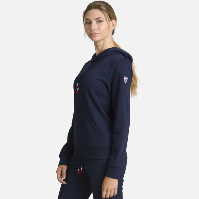 Women Women039s Hooded Logo Cotton Sweatshirt Darknavy715 Rossignol Sweatshirts and Pullovers