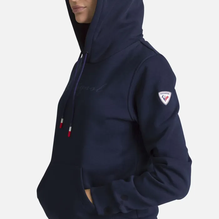 Women Women039s Hooded Logo Cotton Sweatshirt Darknavy715 Rossignol Sweatshirts and Pullovers