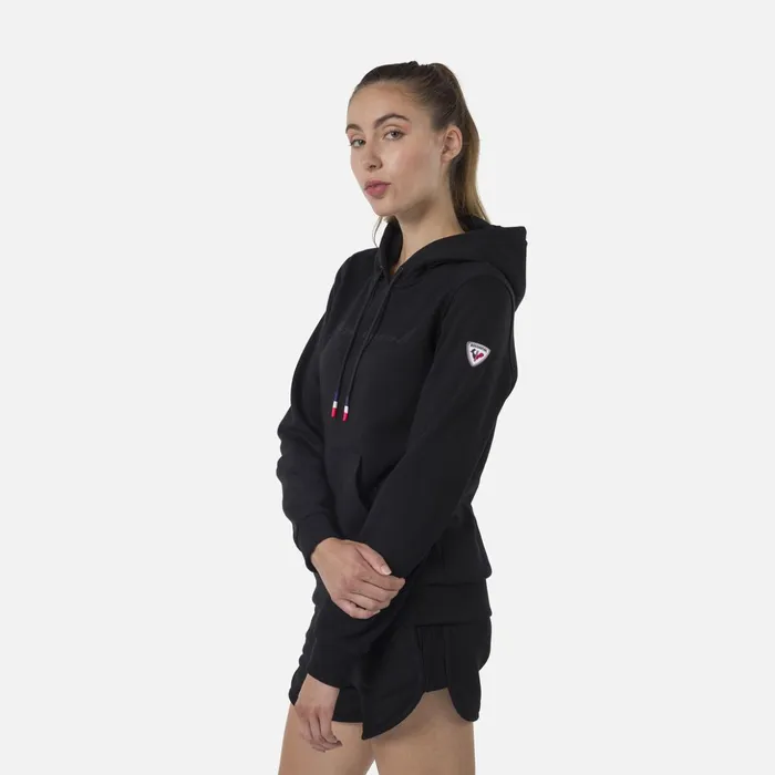 Women Women039s Hooded Logo Fleece Sweatshirt Black200 Rossignol Sweatshirts and Pullovers