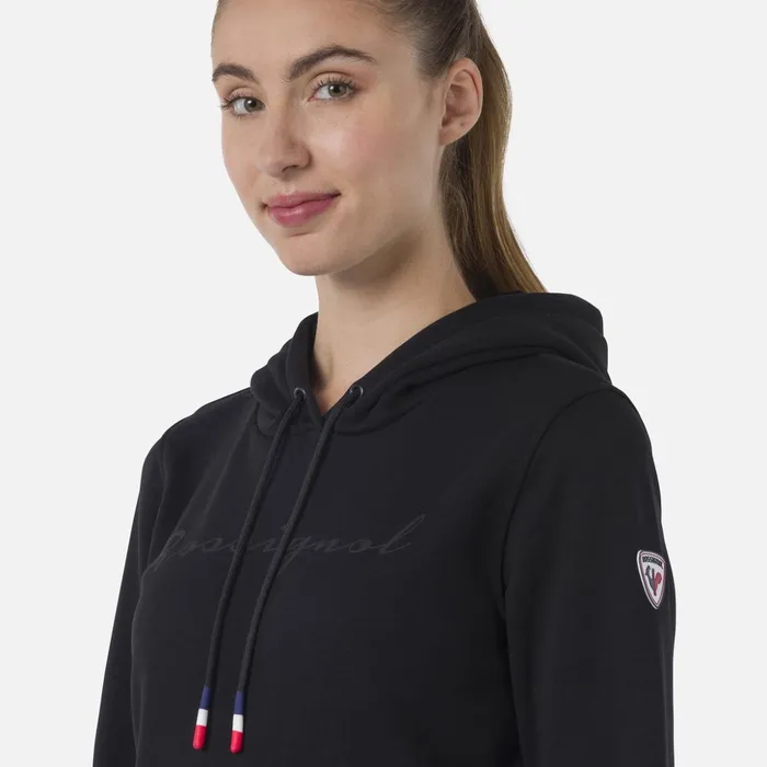 Women Women039s Hooded Logo Fleece Sweatshirt Black200 Rossignol Sweatshirts and Pullovers