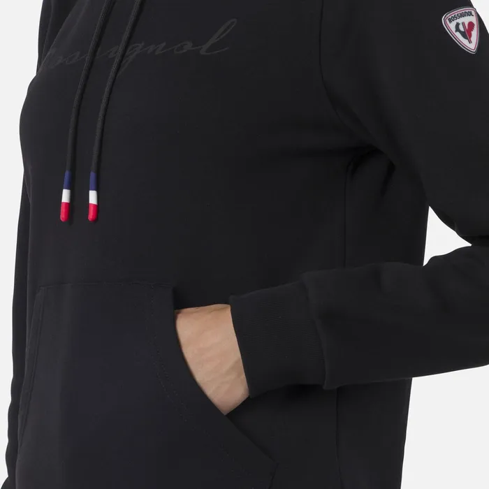 Women Women039s Hooded Logo Fleece Sweatshirt Black200 Rossignol Sweatshirts and Pullovers