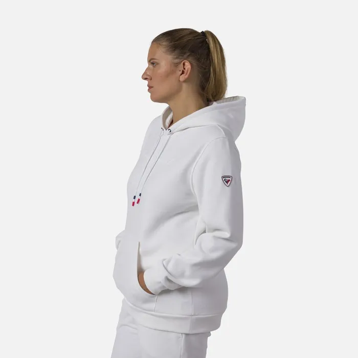 Women Women039s Hooded Logo Fleece Sweatshirt White100 Rossignol Sweatshirts and Pullovers