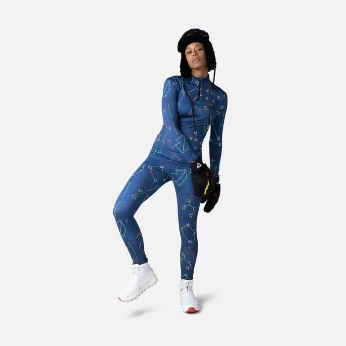 Women Women039s JCC Booster HalfZip Top Cosmicblue Rossignol Baselayers