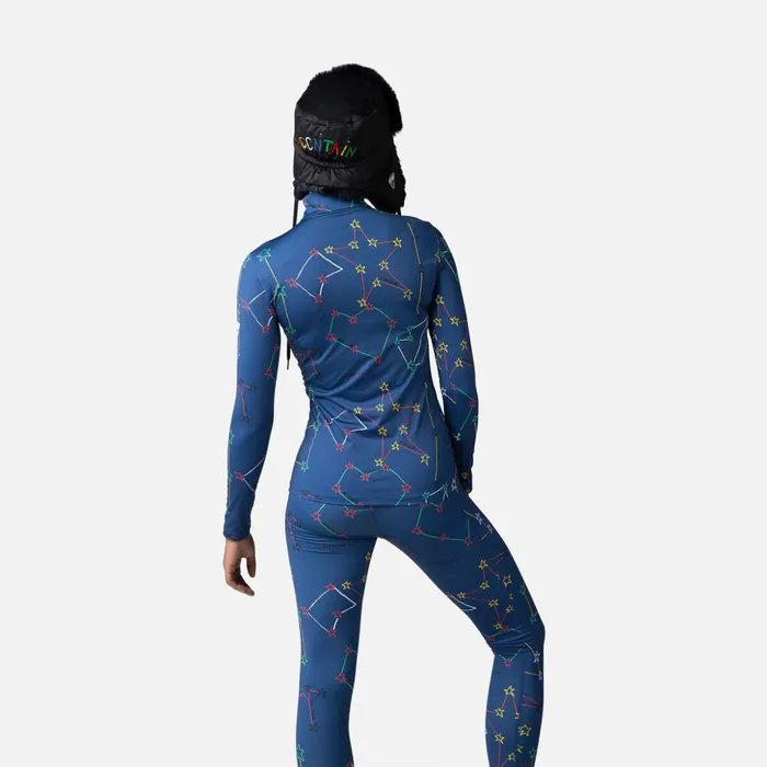 Women Women039s JCC Booster HalfZip Top Cosmicblue Rossignol Baselayers