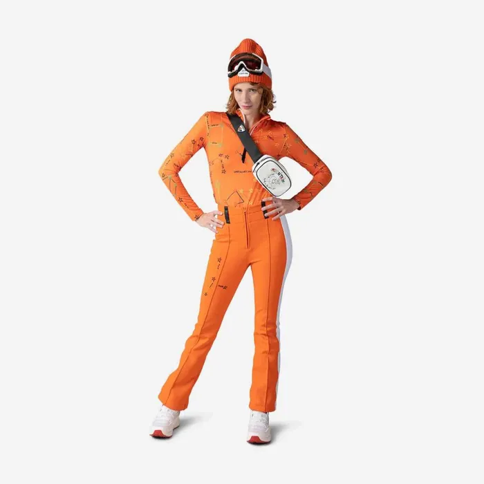 Women Women039s JCC Booster HalfZip Top Orange410 Rossignol Baselayers