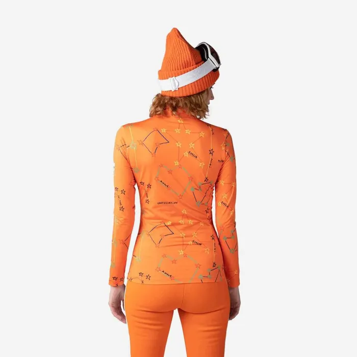 Women Women039s JCC Booster HalfZip Top Orange410 Rossignol Baselayers