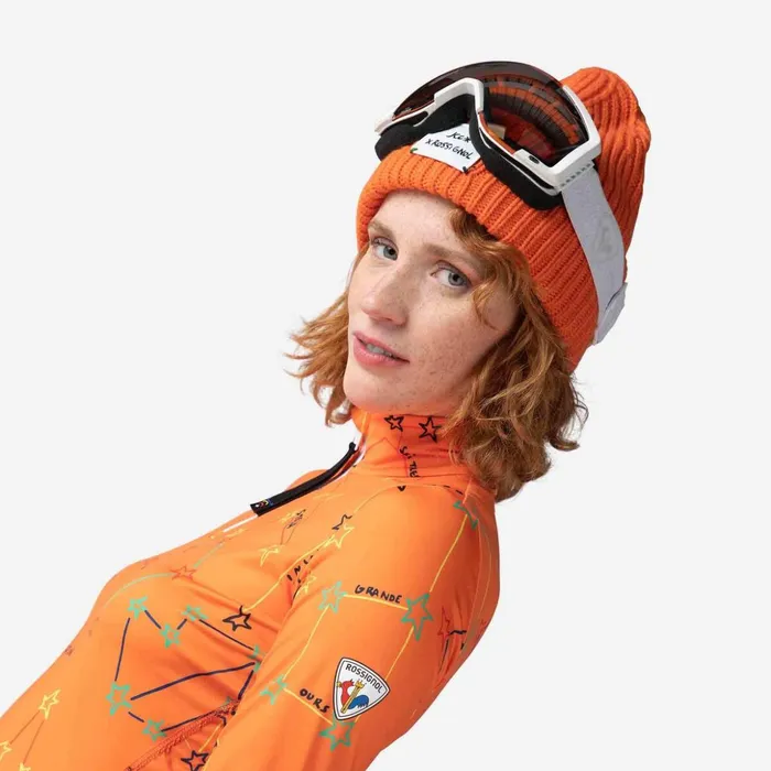 Women Women039s JCC Booster HalfZip Top Orange410 Rossignol Baselayers