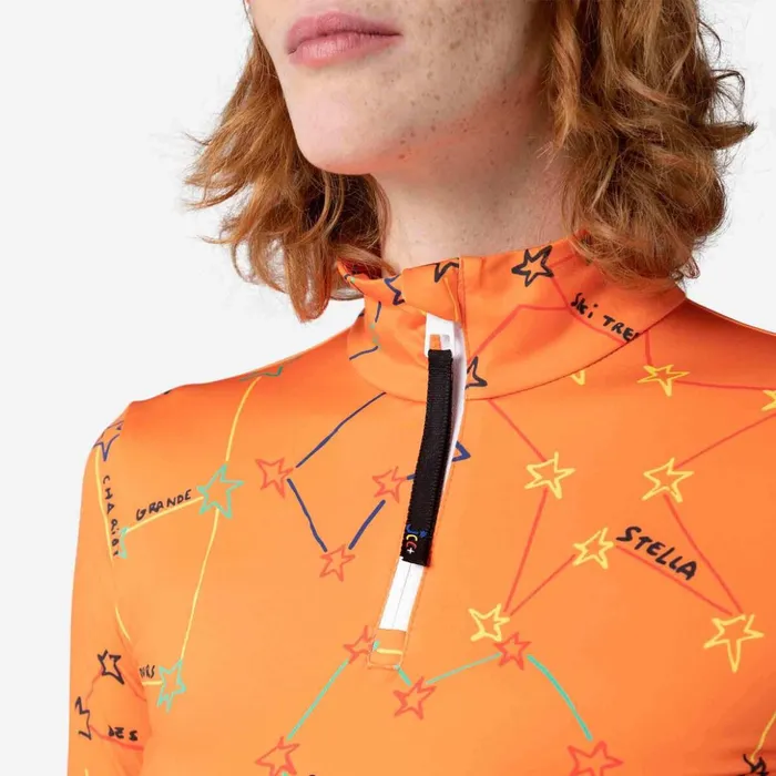 Women Women039s JCC Booster HalfZip Top Orange410 Rossignol Baselayers