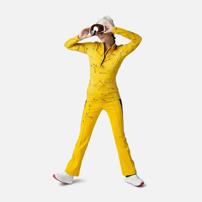 Women Women039s JCC Booster HalfZip Top Yellow500 Rossignol Baselayers