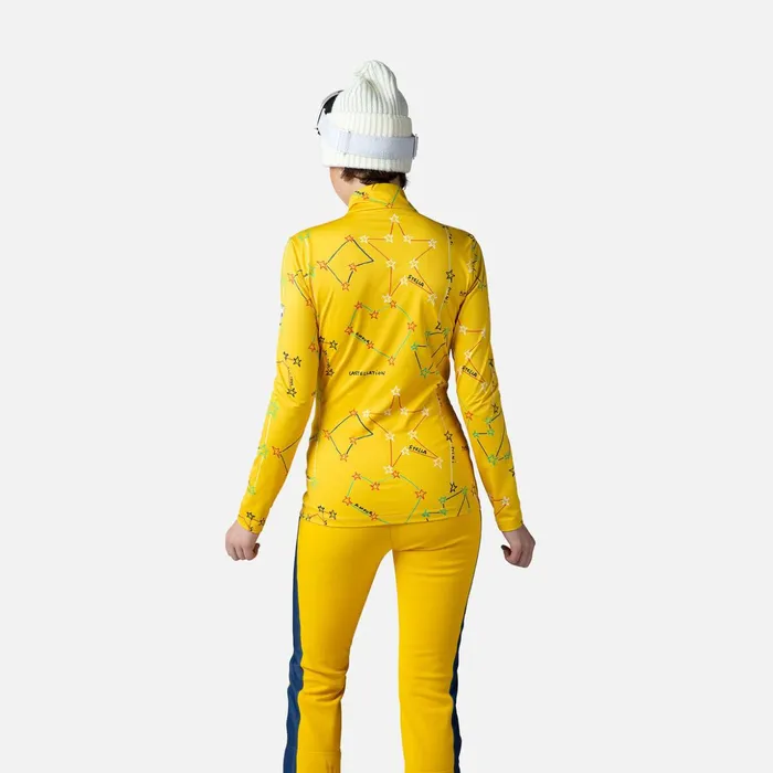 Women Women039s JCC Booster HalfZip Top Yellow500 Rossignol Baselayers