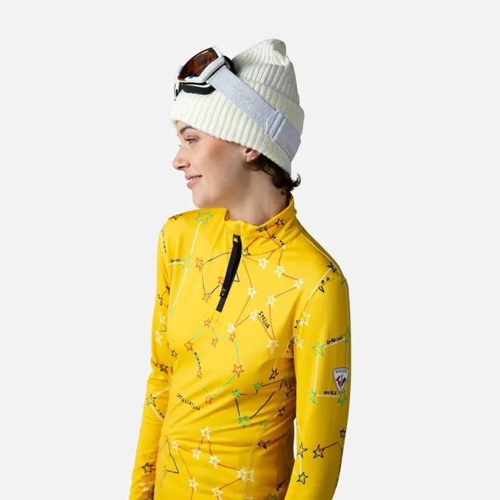 Women Women039s JCC Booster HalfZip Top Yellow500 Rossignol Baselayers
