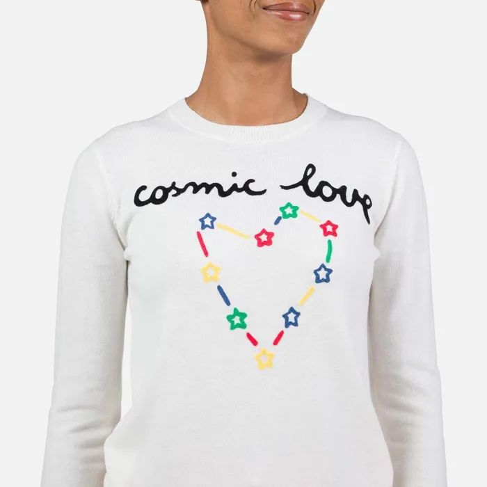 Women Women039s JCC Esther Round Neck Top White100 Rossignol Sweatshirts and Pullovers