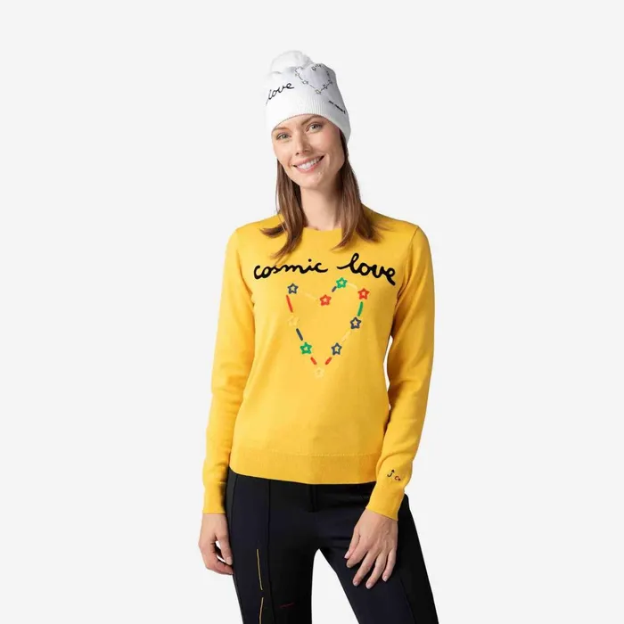 Women Women039s JCC Esther Round Neck Top Yellow500 Rossignol Sweatshirts and Pullovers