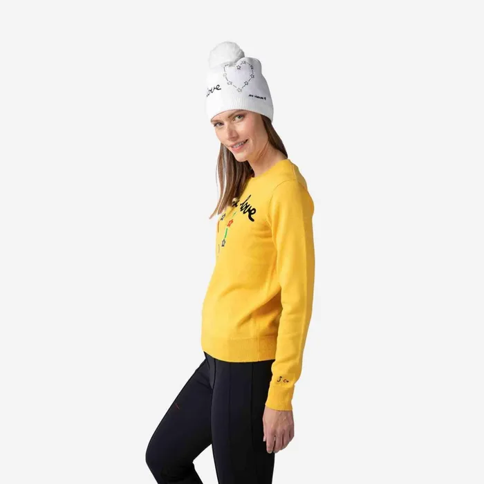 Women Women039s JCC Esther Round Neck Top Yellow500 Rossignol Sweatshirts and Pullovers